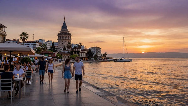 Thessaloniki waterfront at sunset - vibrant Greek city for romance and dating