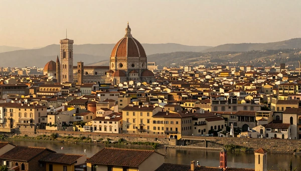 Florence skyline with the Duomo - Tuscan city perfect for dating Italian women