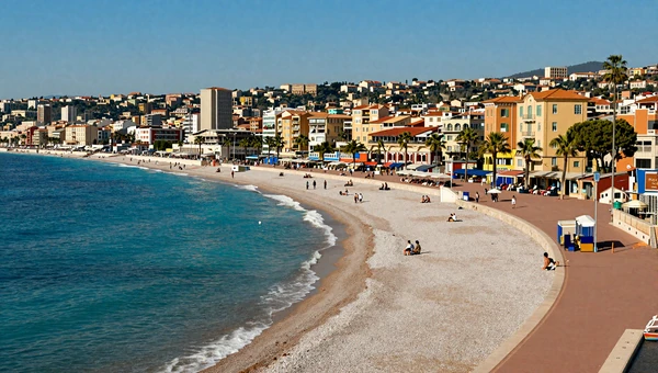 Nice coastline with Promenade des Anglais - Mediterranean dating destination in France