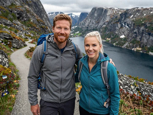Brian and Astrid, a HappyCity couple who bonded over outdoor adventures in Norway