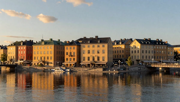 Stockholm Gamla Stan old town waterfront at golden hour - top city for Swedish women dating
