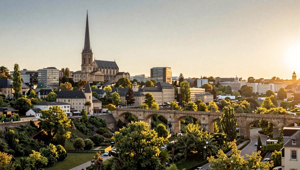 Luxembourg City with Adolphe Bridge and Pétrusse valley - top destination for meeting Luxembourg women