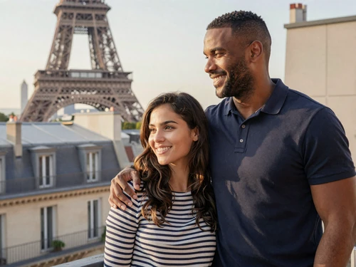 David and Margaux, a HappyCity success couple who married in Paris in 2025